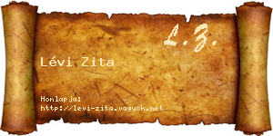 Lévi Zita névjegykártya